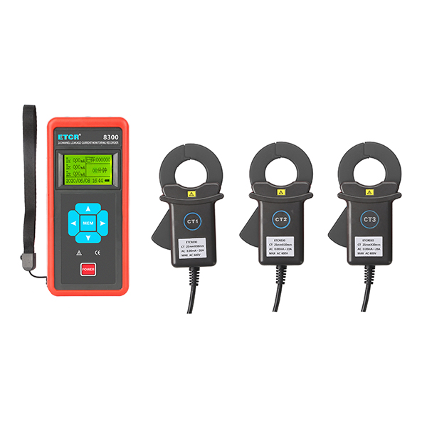 ETCR8300 Three Channel Clamp Leakage Current Monitoring Recorder