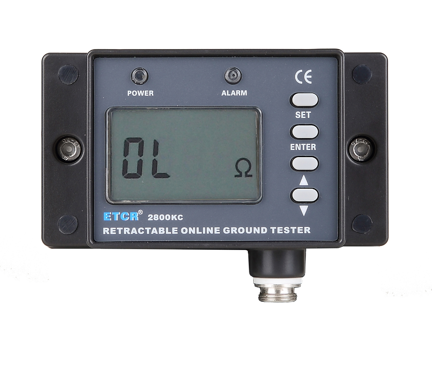 YISUNF Portable Scientific ETCR2800N Built-in Non-Contact Ground Resistance Tester Meter For Online Monitoring Earth Down Lead Connection Status Resistance Tester 