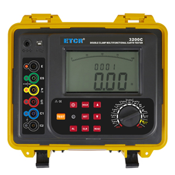 ETCR3200C 雙鉗接地電阻測試儀 -雙鉗數字式接地電阻表-接地電阻測試儀-銥泰電子科技