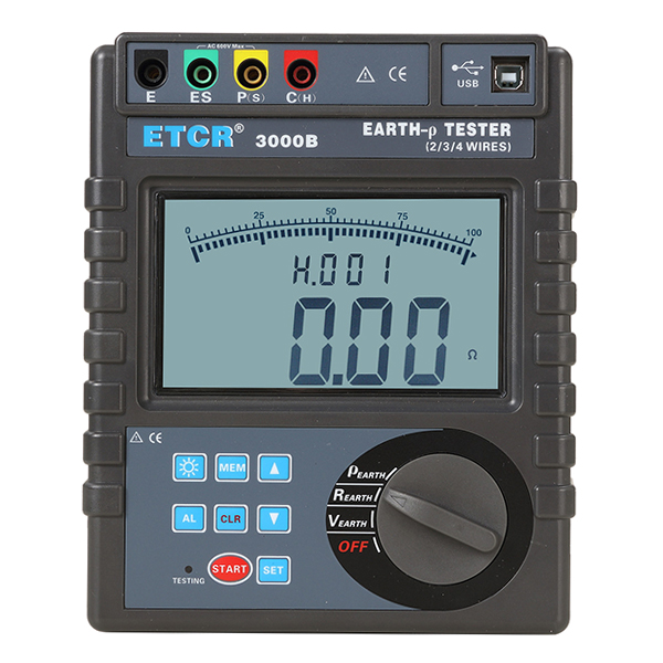 ETCR3000B接地電阻/土壤電阻率測試儀