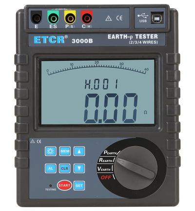 ETCR3000B接地電阻/土壤電阻率測試儀